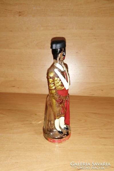 Eredeti Spanyol Sangria torreádor formájú üveg palack 17 cm magas (4/K)