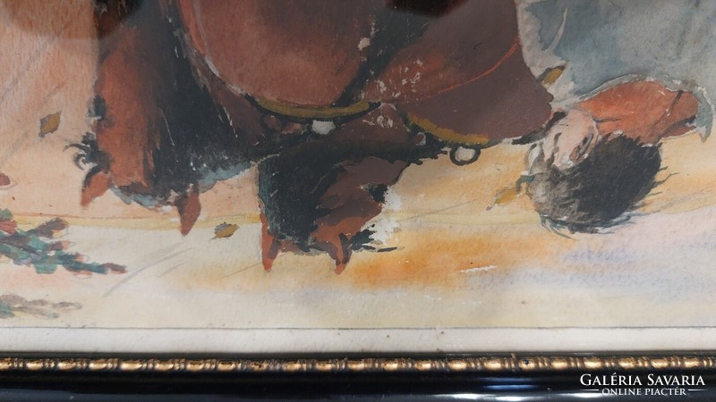 (K) still life painting, plowing with 31x24 cm frame