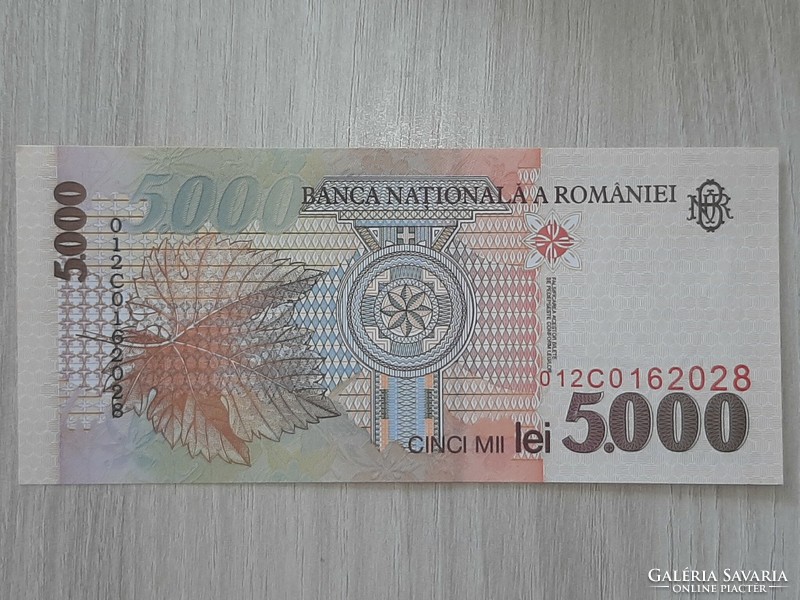 Románia 5000 lei UNC  bankjegy 1998