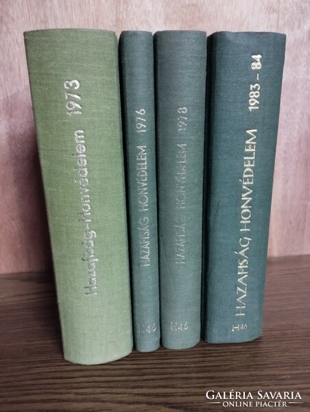 Hazafiság Honvédelem 1973 - 1984 időszaki tájékoztató 4 kötetben