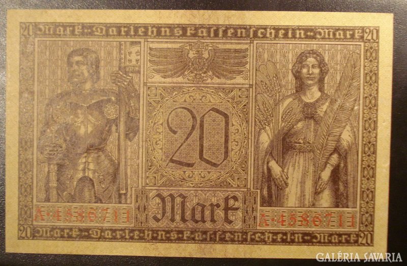 German 20 marks 1918 ounce. There is mail!