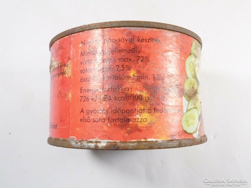 Retro tin can - luncheon meat Szeged pepper processing company - 1980s