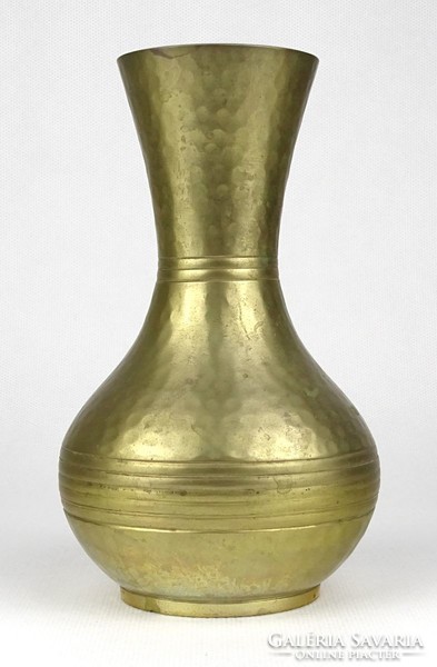 Indian copper vase marked 1L967 16 cm