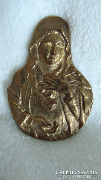 Old virgin mary small wall plaque