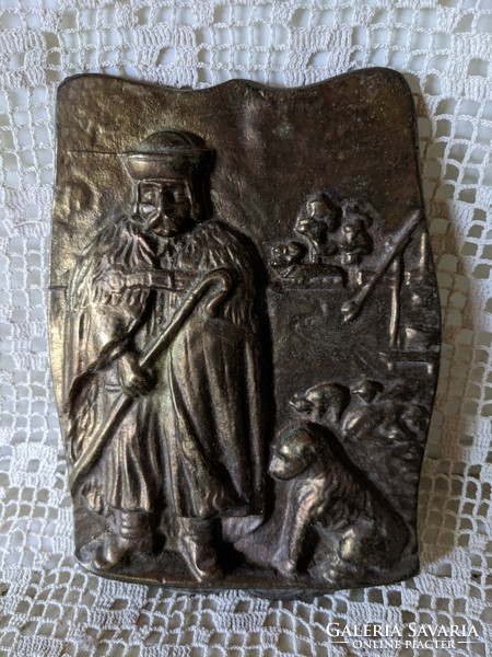 Juhász bronz falikép