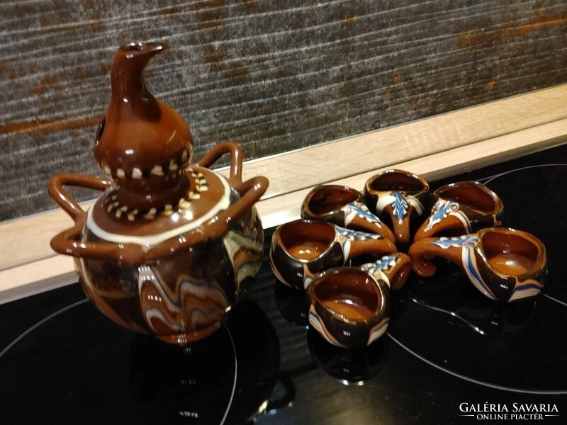 Beautiful brandy offering set ceramic