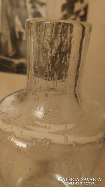Art glass vase full of bubbles