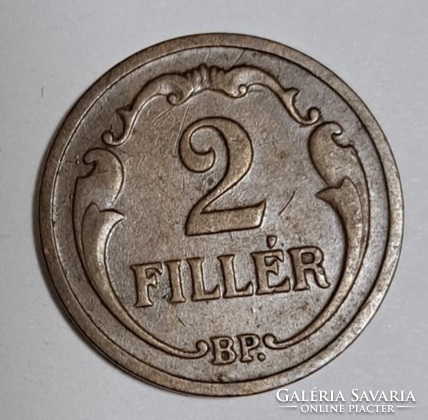 1936. 2 fillér, Magyar királyság . (T15)