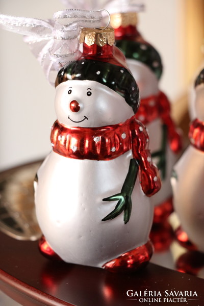 Kézműves hóember  karácsonyfadísz