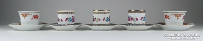 1L982 Chinese porcelain coffee cup 3+2 pieces