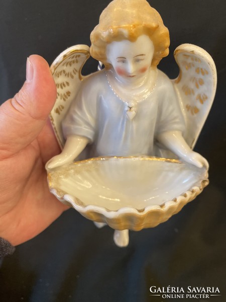 Szenteltvíztartó,porcelán,régi
