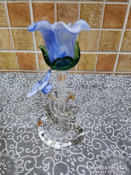 Murano flower ornament, candle holder
