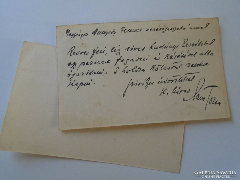 Za415.16 József Láng CEO business card 1920-30k Farmers' Insurance Cooperative Üllői út 1