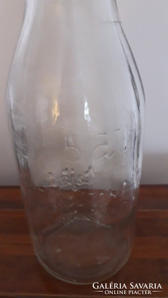 Milk bottle with old milk bottle labeled milk