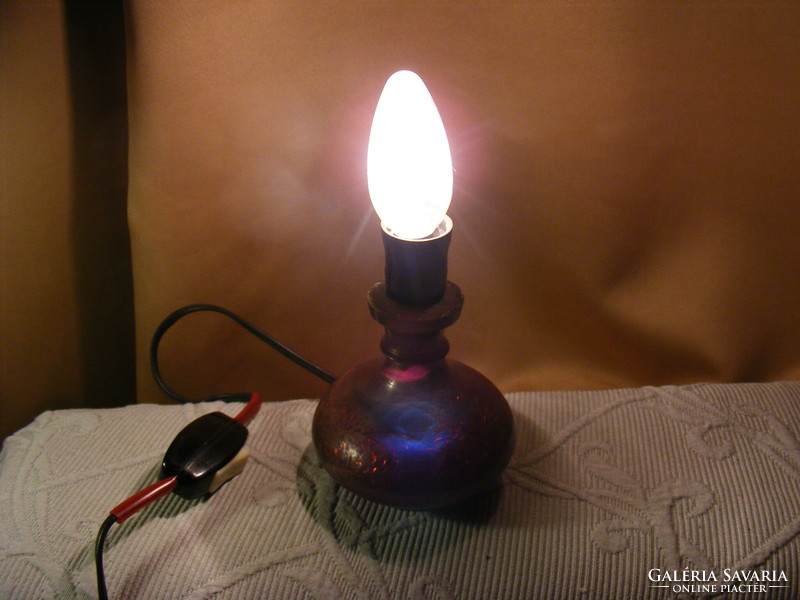 Indiai réz asztali lámpa