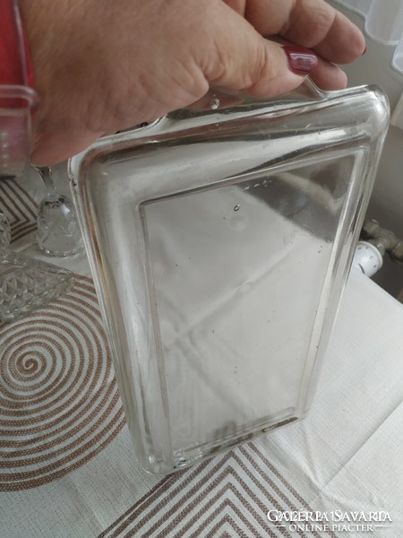Art deco, thick-walled glass tray, for sale! /About 1930/ .