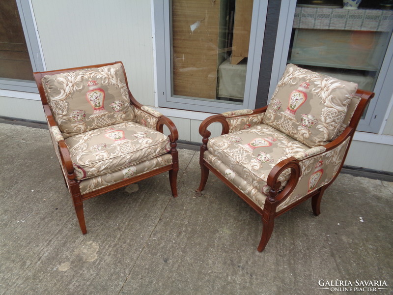 Pair of English armchairs