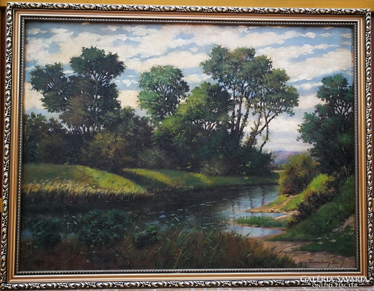 An original painting by Lojos Zombory with a guarantee