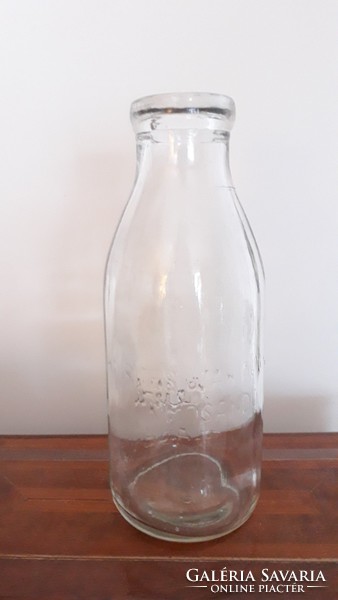 Milk bottle with old milk bottle labeled milk