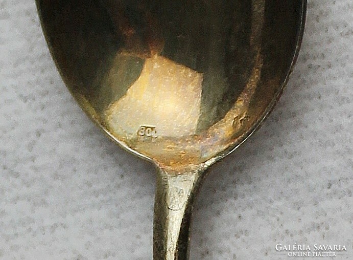 7 German silver tea spoons