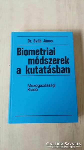 Dr. Sváb János: Biometriai módszerek a kutatásban