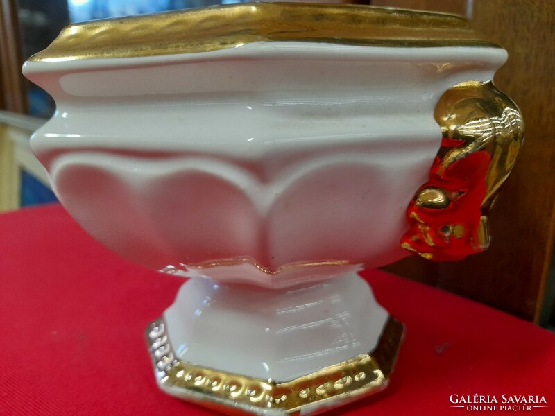 American U.S.A. Gilded empire, empire porcelain bowl, centerpiece.