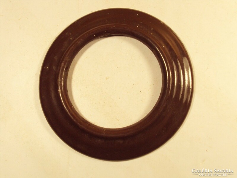 Enamel stove stove pipe wall disk ring from the 1970s-1980s