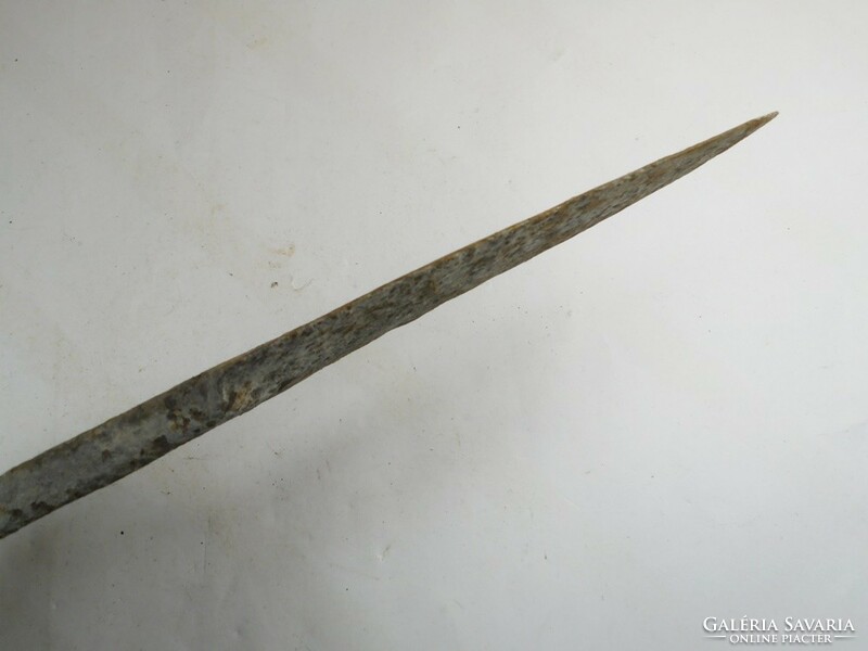 Antik régi eke alkatrész ekevas iránytartó vas földvágó kés