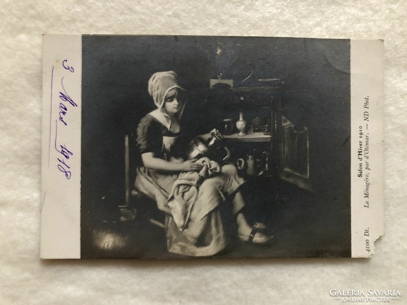 Antik, régi képeslap  - 1918                                                      -2.