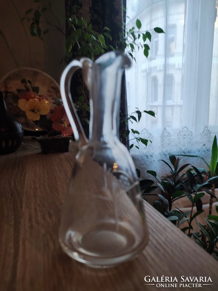 Glass jug with wonderful engraving