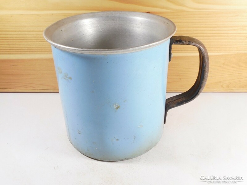Old retro double-walled milk kettle milk kettle kitchen tool - alu aluminum