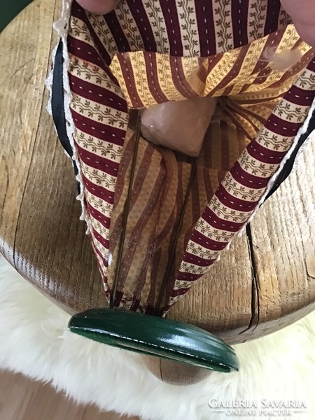 Older American handmade byers choice Christmas ornament doll