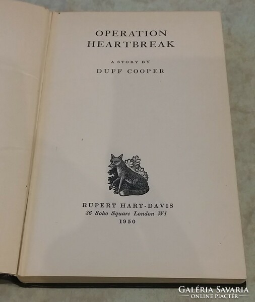 DUFF COOPER: OPERATION HEARTBREAK 1950. London