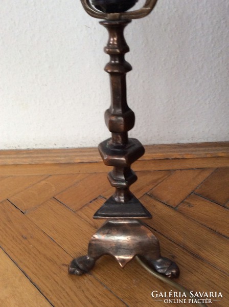 Copper antique table lamp
