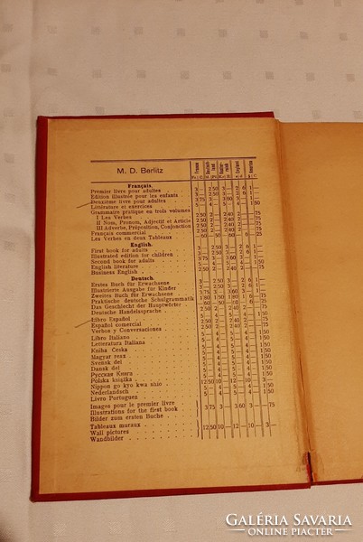 4988 - M. D. Berlitz premier livre (French language book) 1912