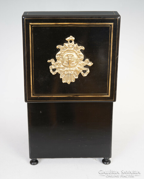 Boulle-style tantalus (drink box) - decorated with a jellyfish head