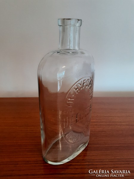 Régi vintage patikai üveg Dr. Egger gyógyszertári palack patikaüveg