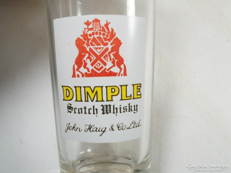 Old retro pub scotch whiskey dimple glass