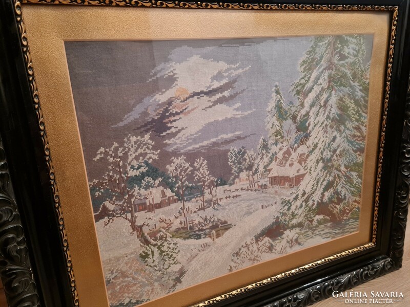 Winter landscape tapestry
