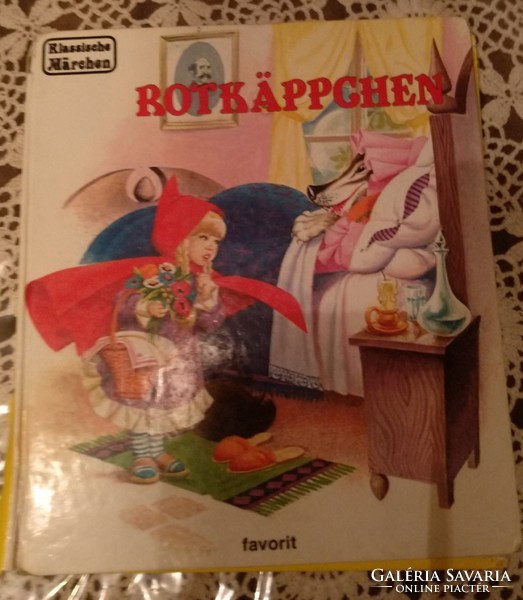 Rotkäppchen. Piroska és a farkas. Favorit kiadó. Német nyelvű mesekönyv, ajánljon!
