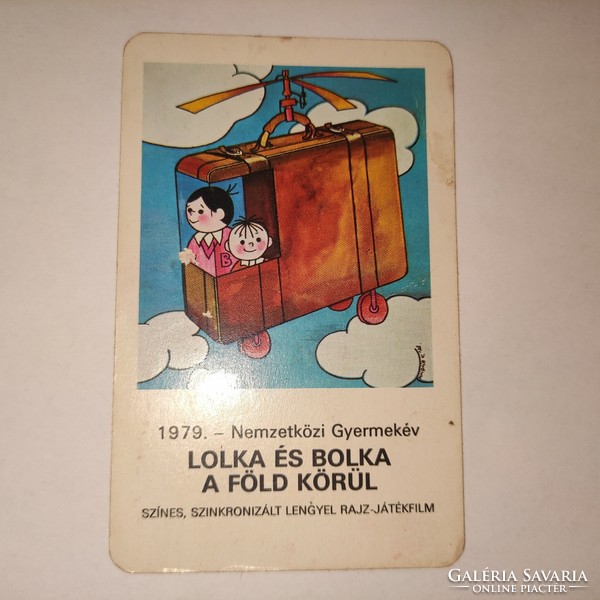 Lolka és Bolka kártyanaptár 1979