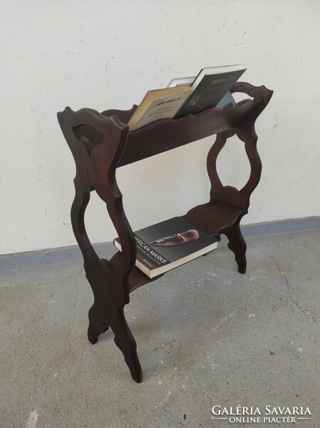 Antique library book holder furniture hardwood patina bookshelf 723 6888