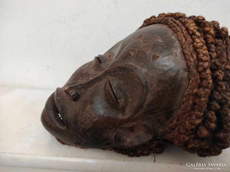 Antik afrikai maszk Chokwe népcsoport Angola 105 Le dob 47 6753