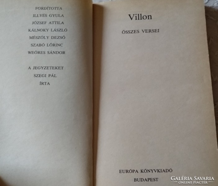 All Villon's poems, recommend!