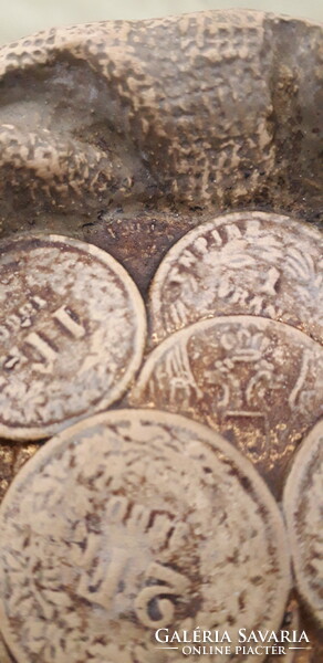 With real coins? XIX. Sz. Johann Maresch ceramic holder 