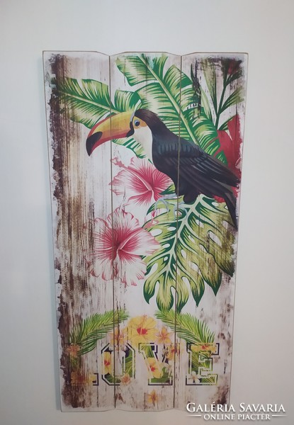 Tukán Hawaii díszítéses fali kép dekoráció