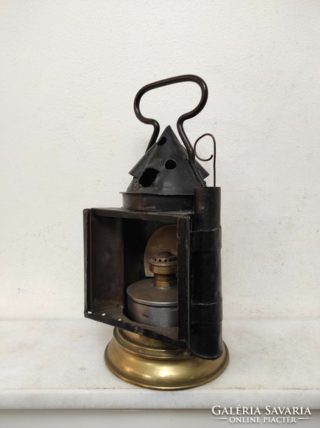 Antique railway bakter carbide iron petroleum lamp circa 1945 303 6705