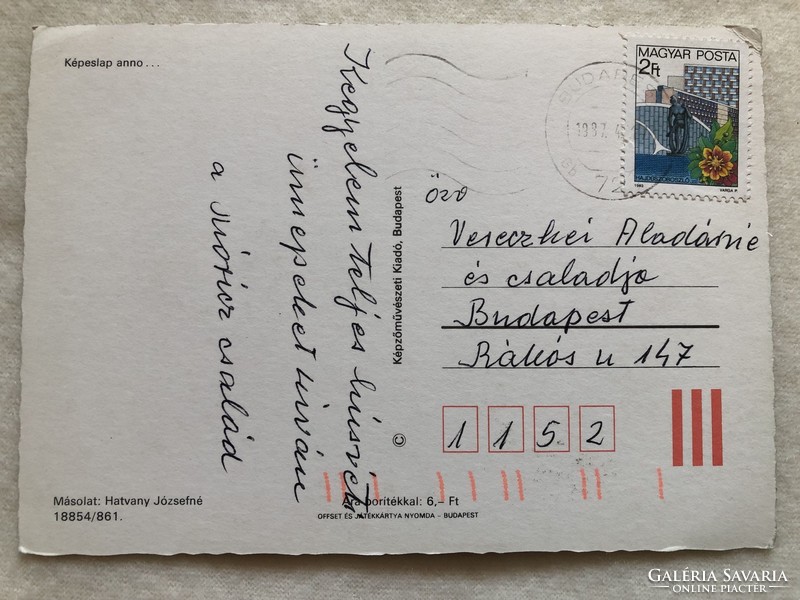 Old Easter postcard, copy - Józsefné Hatvany -3.