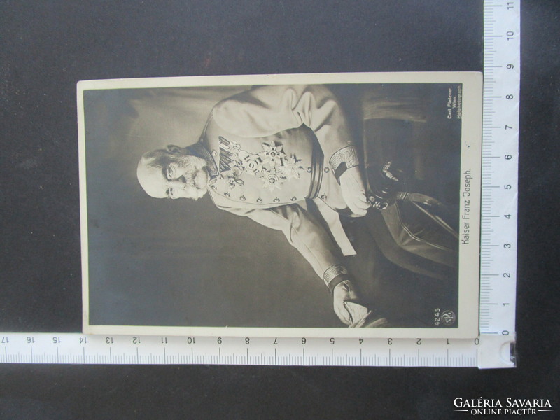 1916 HABSBURG FERENC JÓZSEF CSÁSZÁR MAGYAR KIRÁLY EREDETI ÉS KORABELI FOTÓ -LAP Pletzner fotó