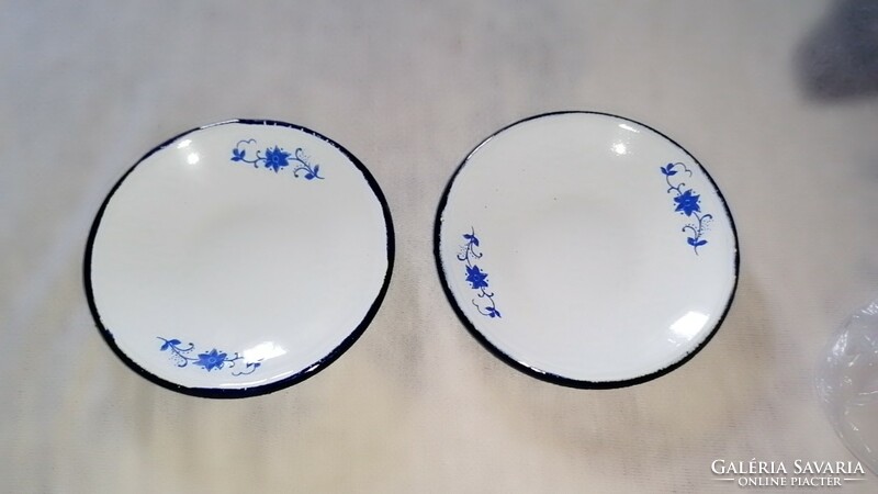 A pair of enameled floral dollhouse small plates from the fifties 28.